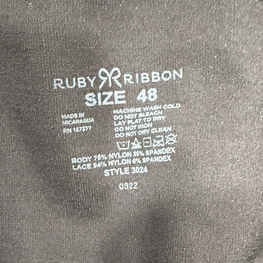 Ruby Ribbon Black Lace Cami - Picture 6 of 8